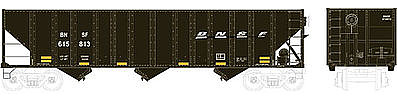 Bowser 100-Ton 3-Bay Open Hopper BNSF Railway #616119 HO Scale Model Train Freight Car #41500