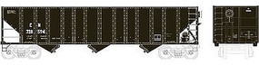 Bowser 100-Ton 3-Bay Open Hopper CNxC&O #328545 HO Scale Model Train Freight Car #41503 Bowser 100-Ton 3-Bay Open Hopper CNxC&O #328545 HO Scale Model Train Freight Car #41503