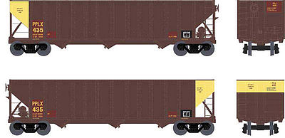 Bowser 100-Ton 3-Bay Open Hopper Pittsburgh Power & Light 549 HO Scale Model Train Freight Car #41515