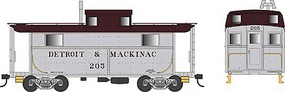 Bowser PRR Class N5 Steel Cabin Car (Caboose) Ready to Run Detroit & Mackinac #206 (gray, Boxcar Red) Bowser PRR Class N5 Steel Cabin Car (Caboose) Ready to Run Detroit & Mackinac #206 (gray, Boxcar Red)