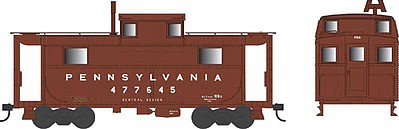 Bowser PRR Class N5 Steel Cabin Car (Caboose) - Ready to Run Pennsylvania Railroad #477345 (Tuscan, Futura Lettering)