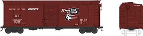 Bowser 40' Boxcar Rock Island #146324 HO Scale Model Train Freight Car #41791