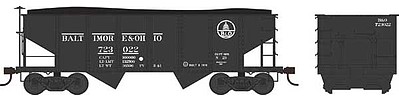 Bowser GLA 2-Bay Hopper Baltimore & Ohio #724001 HO Scale Model Train Freight Car #41851