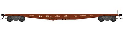 Bowser PRR F30a Flatcar Lehigh Valley #10006 (Boxcar Red) HO Scale Model Train Freight Car #41915
