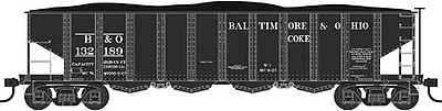 Bowser W1 4-Bay Hopper Car Baltimore & Ohio #132206 HO Scale Model Train Freight Car #42016