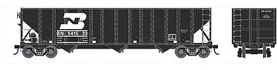 Bowser 100-Ton 3-Bay Open Hopper Burlington Northern #541533 HO Scale Model Train Freight Car #42137