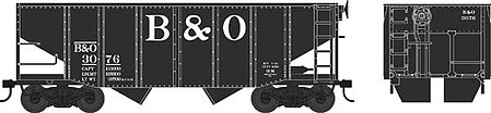 Bowser 55 Ton Fishbelly Hopper Car Baltimore & Ohio #3147 HO Scale Model Train Freight Car #42253