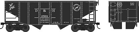 Bowser 55 Ton Fishbelly Hopper Car Delaware & Hudson #2528 HO Scale Model Train Freight Car #42262