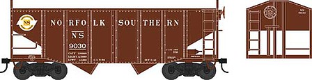 Bowser 55 Ton Fishbelly Hopper Car Norfolk Southern #9030 HO Scale Model Train Freight Car #42272