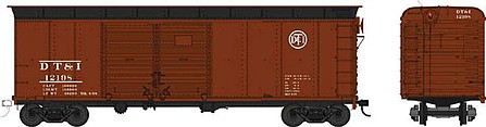 Bowser X-31a Double Door Flush roof Boxcar DT&I #12280 HO Scale Model Train Freight Car #42324