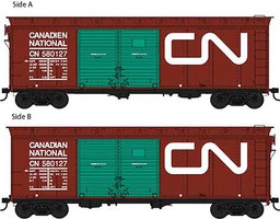 Bowser 40' Steel side Boxcar Canadian National #580132 HO Scale Model Train Freight Car #42423