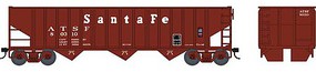 Bowser 70 ton 14 panel 3-bay Hopper ATSF #80310 HO Scale Model Train Freight Car #42500