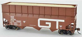 Bowser 70-Ton Offset-Side Wood Chip Hopper GTW #454001 HO Scale Model Train Freight Car #42594