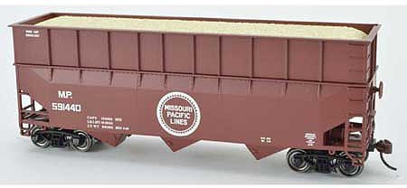 Bowser 70-Ton Wood Chip Hopper Missouri Pacific #591450 HO Scale Model Train Freight Car #42606