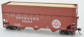 Bowser 70-Ton Offset-Side Wood Chip Hopper Seaboard #36125 HO Scale Model Train Freight Car #42611
