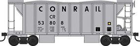 Bowser 70 ton 2-Bay Ballast Hopper Conrail #53808 HO Scale Model Train Freight Car #42795
