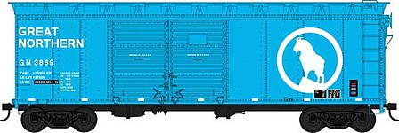 Bowser 40 Steel Side Boxcar Great Northern # HO Scale Model Train Freight Car #42853