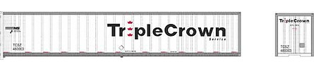 Bowser 50 Roadrailer Rivet Side NS Triple Crown #460003 HO Scale Model Train Freight Car #42974