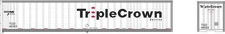 Bowser 50 Roadrailer Rivet Side NS Triple Crown #460007 HO Scale Model Train Freight Car #42975
