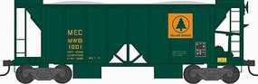 Bowser 70 ton 2 Bay Ballast Hopper Car Maine Central #1001 HO Scale Model Train Freight Car #43113 Bowser 70 ton 2 Bay Ballast Hopper Car Maine Central #1001 HO Scale Model Train Freight Car #43113