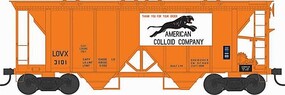Bowser H34 70 Ton Covered Hopper American Colloid Co. #3101 HO Scale Model Train Freight Car #43241 Bowser H34 70 Ton Covered Hopper American Colloid Co. #3101 HO Scale Model Train Freight Car #43241
