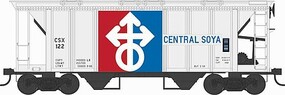 Bowser H34 70 Ton Covered Hopper Central Soya #135 HO Scale Model Train Freight Car #43255 Bowser H34 70 Ton Covered Hopper Central Soya #135 HO Scale Model Train Freight Car #43255