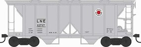 Bowser 70-Ton 2-Bay Covered Hopper Lehigh & New England 12737 HO Scale Model Train Freight Car #43275 Bowser 70-Ton 2-Bay Covered Hopper Lehigh & New England 12737 HO Scale Model Train Freight Car #43275
