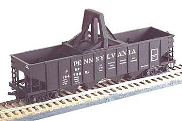Bowser H-21a 4-Bay Hopper Pennsylvania Railroad HO Scale Model Train Freight Car #54069