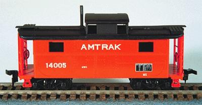 Bowser N5 Caboose Amtrak (Orange) HO Scale Model Train Freight Car #55013