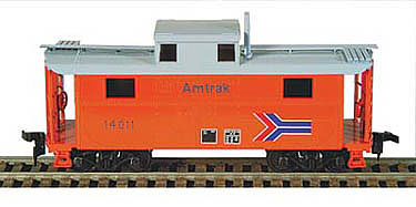 Bowser N-5 All-Steel Caboose (Cabin Car) Kit Amtrak(R) HO Scale Model Train Freight Car #55014