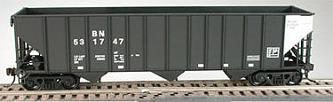Bowser 100-Ton 3-Bay Hopper Kit Burlington Northern HO Scale Model Train Freight Car #55169