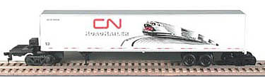 Bowser Smooth-Wall Roadrailer(R) - Kit - Canadian National HO Scale Model Train Freight Car #55532