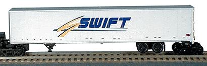 Bowser Wabash National 53 Duraplate Roadrailers(R) - Kit Swift (white, silver, blue, gold) - HO-Scale