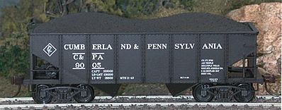 Bowser Gla 2-bay Hopper Cumberland & Pennsylvania 9005 HO Scale Model Train Freight Car #56713