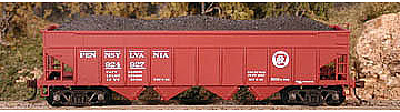 Bowser Pennsylvania Railroad H22a 4-Bay Coal Hopper - Kit HO Scale Model Train Freight Car #56832
