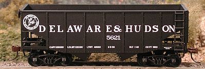 Bowser 55-Ton Fish Belly Hopper Delaware & Hudson #5610 HO Scale Model Train Freight Car #56925