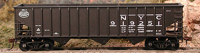 Bowser 70-Ton 12-Panel 3-Bay Hopper Kit New York Central HO Scale Model Train Freight Car #56929