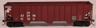Bowser 100 Ton 3-Bay Hopper Conrail 474868 HO Scale Model Train Freight Car #56956