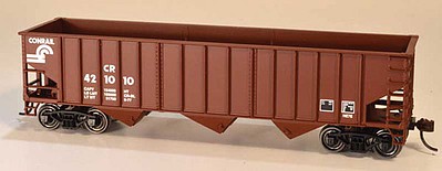Bowser 14-Panel 3-Bay Hopper - Kit Conrail 421020 (Boxcar Red, Small Logo)