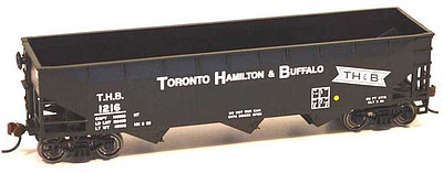 Bowser 70-Ton 3-Bay Offset-Side Hopper - Kit Toronto, Hamilton & Buffalo #1212 (black, Bowtie Logo)