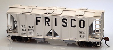 Bowser 70 Ton Covered Hopper kit SLSF Frisco #83825 HO Scale Model Train Freight Car #60089