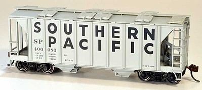 Bowser 70-Ton Covered Hopper, Closed Sides - Kit Southern Pacific 400077 (gray, Billboard Lettering)