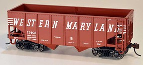 Bowser 55-Ton Fishbelly 2-Bay Hopper Kit Western Maryland 13418 (Boxcar Red, Speed Lettering) Bowser 55-Ton Fishbelly 2-Bay Hopper Kit Western Maryland 13418 (Boxcar Red, Speed Lettering)