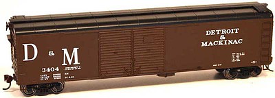 Bowser X32 Double-Door Round-Roof Boxcar D&M #3408 HO Scale Model Train Freight Car Kit #60190
