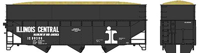 Bowser 70-Ton Offset Wood Chip Hopper IC #80370 HO Scale Model Train Freight Car Kit #60246
