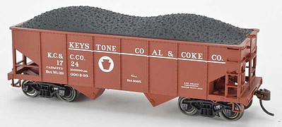 Bowser Gla H21 2-Bay Hopper Keystone Coal & Coke Co #1720 HO Scale Model Train Freight Car Kit #60256