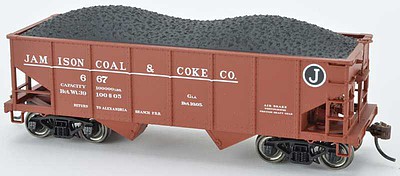 Bowser Gla H21 2-Bay Hopper Jamison Coal & Coke Co. #663 HO Scale Model Train Freight Car Kit #60259