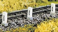 Brawa Distance/Mile Posts (10) HO Scale Model Railroad Trackside Accessory #2652