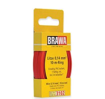 Brawa (bulk of 10) #24 Wire coil Red (33') Model Railroad Hook Up Wire #3102