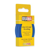 Brawa (bulk of 10) #24 Wire coil Blue (33') Model Railroad Hook Up Wire #3105